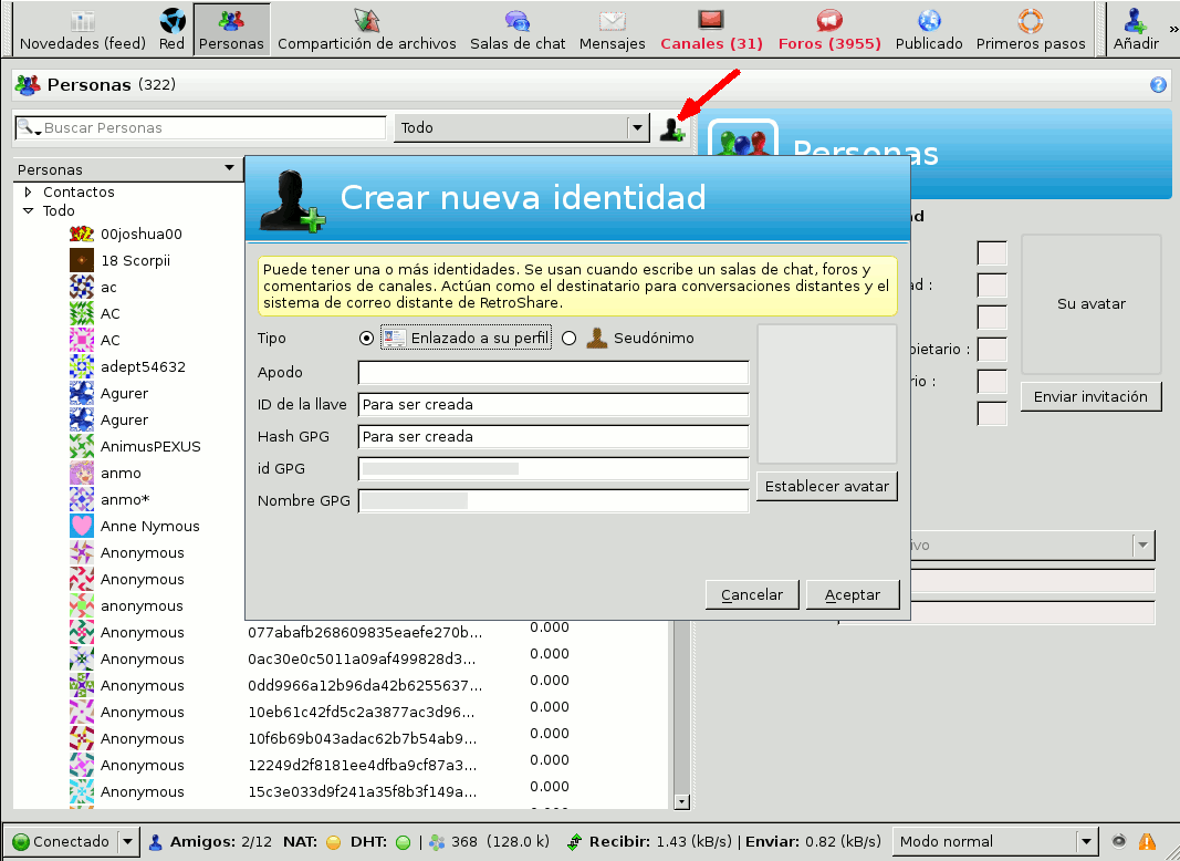 crear una identidad distante